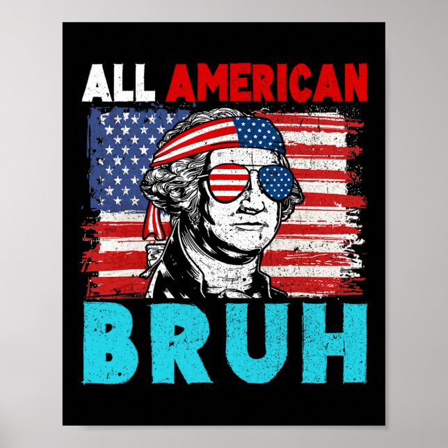 4:e juli Tonåring alla amerikanska bruh Poster (Framsidan)