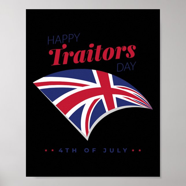 4:e juli: Traitors Day American Inde, Lycklig Poster (Framsidan)