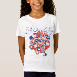4:e juli: Treaternas kollage T Shirt