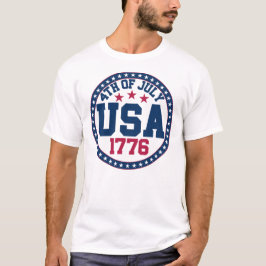 4:e juli USA 1776 Independence day T Shirt