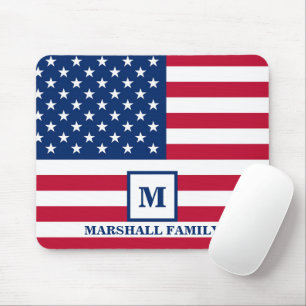 4:e juli USA Amerikanska Flagga Customigram Musmatta