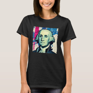 4:e juli: USA George Washington American Art On T Shirt