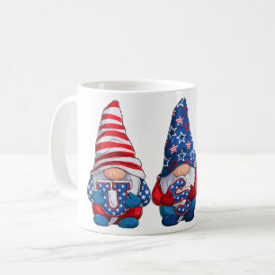 4:e juli USA Gnomes Kaffemugg