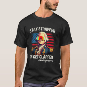 4:e juli Washington Stanna Bältad Få Klapp T Shirt