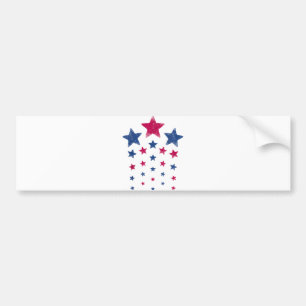 4:e juli: Women Manar Kids Cute USA Patriotic Star Bildekal