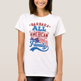 4:e july All american-familjens patriotiska matchn T Shirt