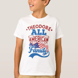 4:e july All american-familjens patriotiska matchn T Shirt