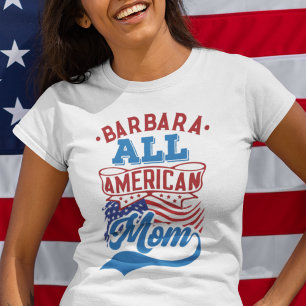 4:e july All american mamma patriotic Familoo T Shirt