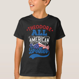 4:e July All american systers patriotiska familj T Shirt