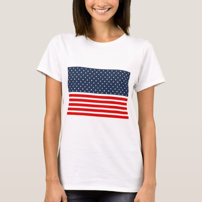 4:e July american flagga T Shirt (Framsida)