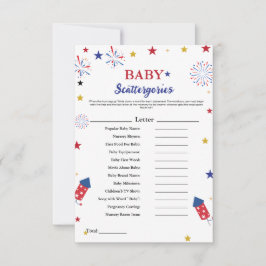 4:e july baby-skåpet babyduschspel