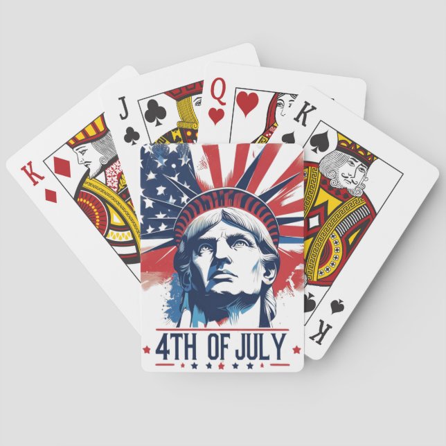 4:e July firande Casinokort (Baksidan)