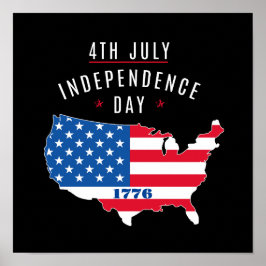 4:e JULY-Independence day-design Poster