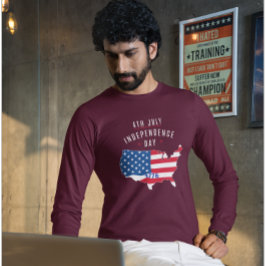 4:e JULY-Independence day-design T Shirt