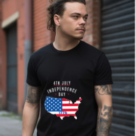 4:e JULY-Independence day-design T Shirt