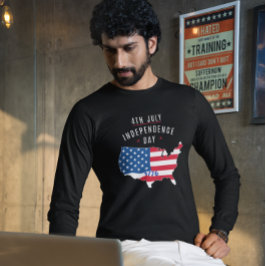 4:e JULY-Independence day-design T Shirt