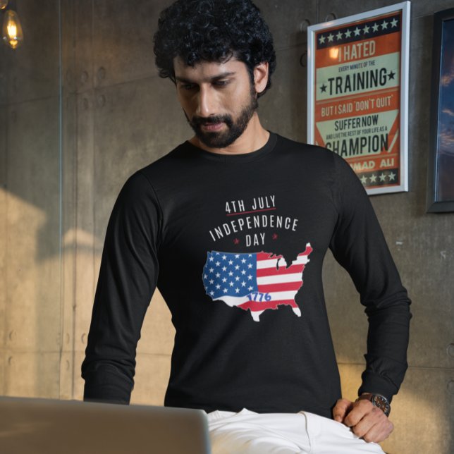 4:e JULY-Independence day-design T Shirt (Skapare uppladdad)