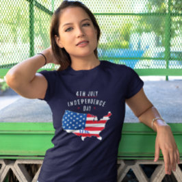 4:e JULY-Independence day-design T Shirt