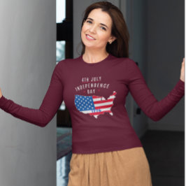 4:e JULY-Independence day-design T Shirt