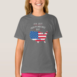 4:e JULY-Independence day-design T Shirt