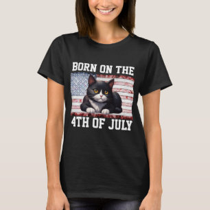 4:E JULY TUXEDO CAT T-SHIRTS