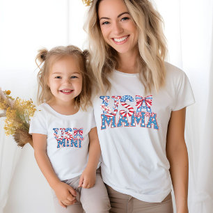 4:e July Usa mamma födelsedag T Shirt