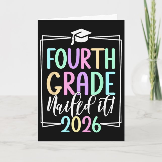 4:e klass 2026 Fjärde klassens examen _2  Kort (Framsida)