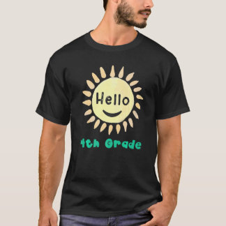 4:e Klass Boys Girls Lärare Hej Fjärde Klass Te T Shirt