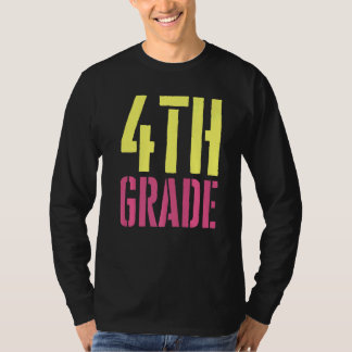 4:e klass Glad första skoldagen män kvinnor barn T Shirt
