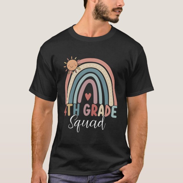 4:e Klass-Hejen fjärde Klass-läraren Boho Ra T Shirt (Framsida)