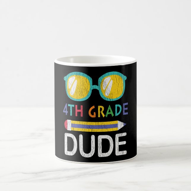 4:e klass kille tillbaka till skolan elev pojkpres kaffemugg (Center)