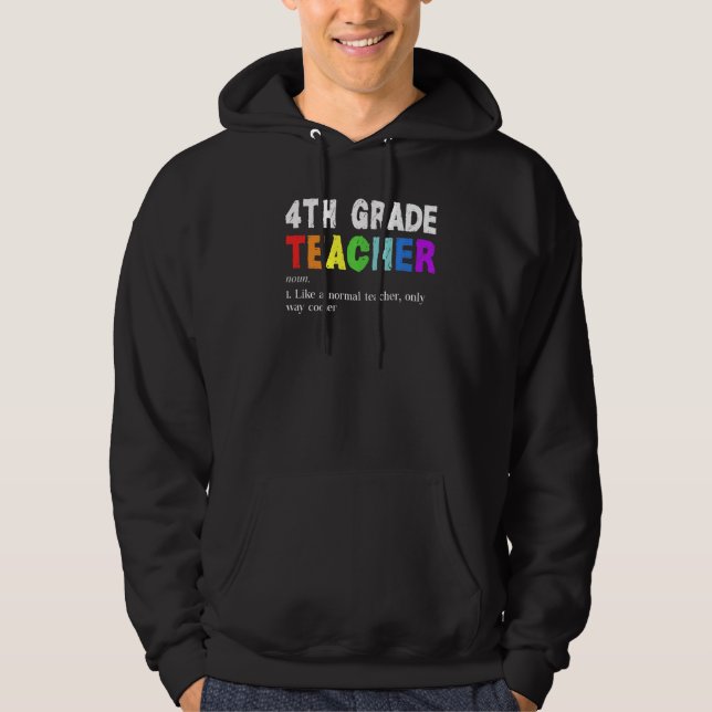 4:e Klass-lärardiskettenheten Student Hoodie (Framsida)