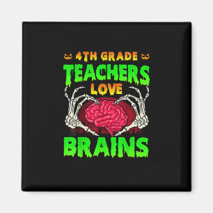 4:e Klass-lärarna Brains Skeleton Hand Heart Hall Magnet