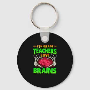 4:e Klass-lärarna Brains Skeleton Hand Heart Hall Nyckelring