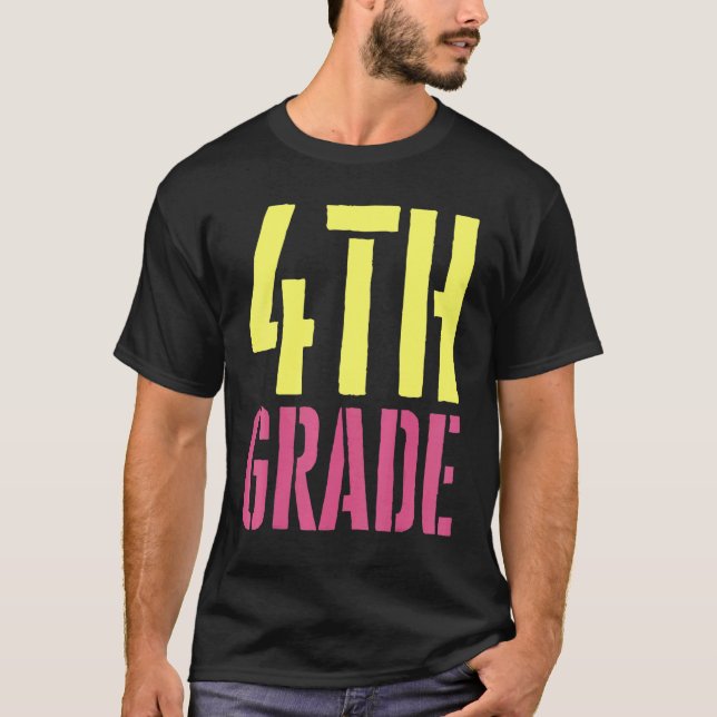 4:e Klass-Lycklig-dagen för manar-skolbarn T Shirt (Framsida)