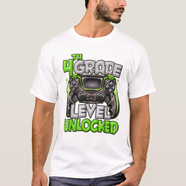4:e klass nivå Game On T Shirt (Framsida)