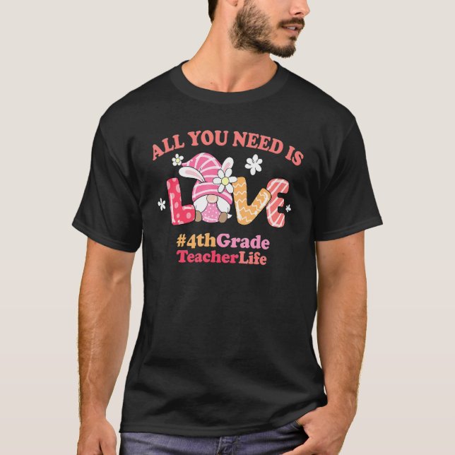 4:e Klass-Påsk-lärarlivet 2022 Vår Gno T Shirt (Framsida)