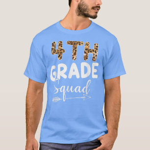 4:e Klass Squad Leopard Teacher Student T-Shirt
