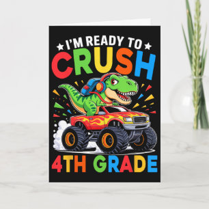 4:e klass tillbaka till skolan Dinosaurie T Rex Mo Kort