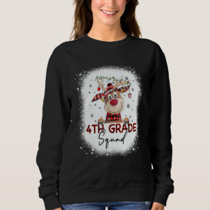 4:e klassens gäng rutmönstrad ren jultomte hatt lä t shirt