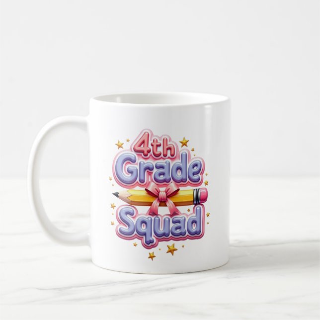 4:e klassens gäng tillbaka till skolan kaffemugg (Vänster)