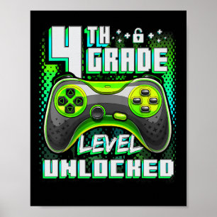 4:e klassens nivå upplåst roliga spelande pojkar t poster