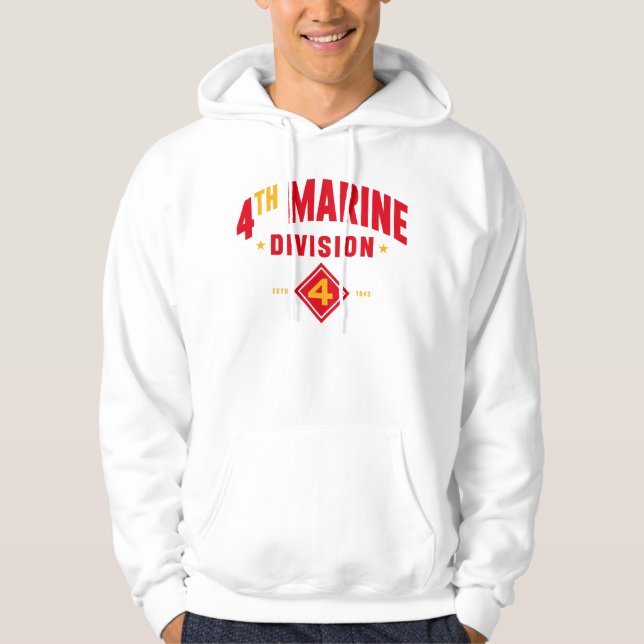 4:e marinavdelningen "Fighting Fjärde" Hoodie (Framsida)