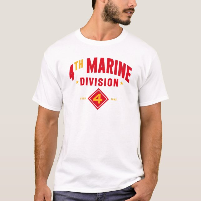 4:e marinavdelningen "Fighting Fjärde" T Shirt (Framsida)