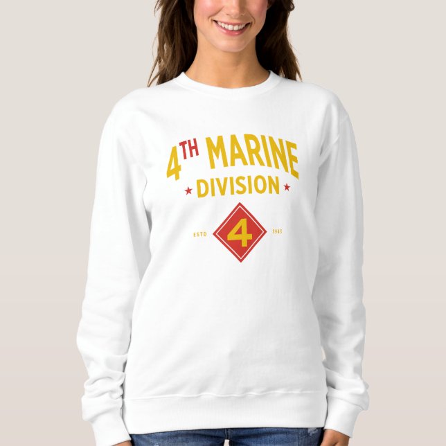 4:e marinavdelningen Förenta Stater Militära kvinn T Shirt (Framsida)