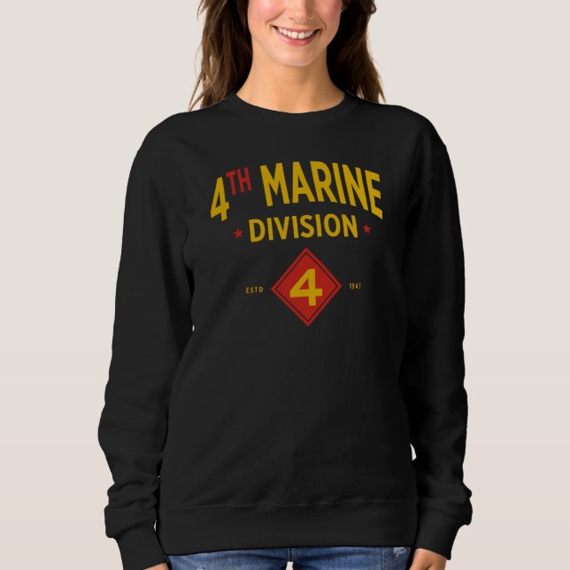 4:e marinavdelningen Förenta Stater Militära kvinn T Shirt (Framsida)