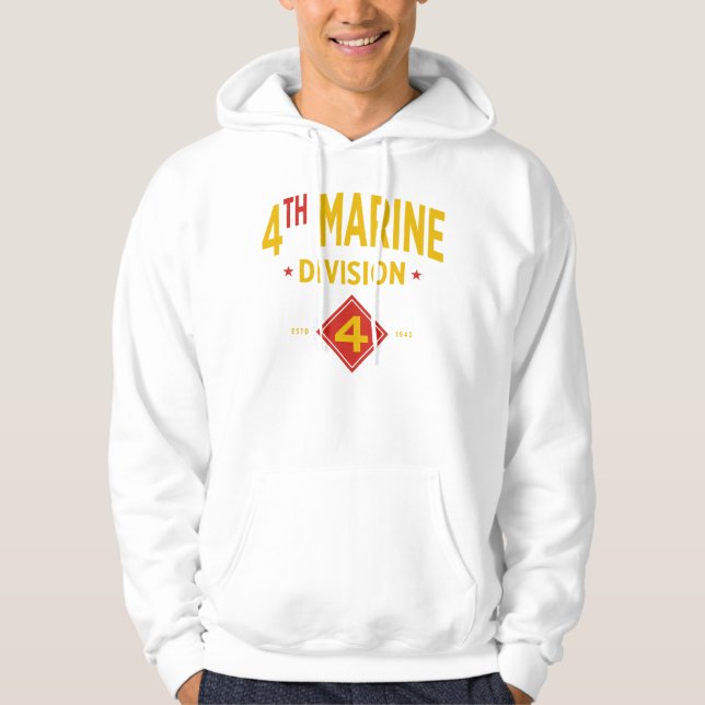 4:e marindivisionen Förenade Stater Hoodie (Framsida)