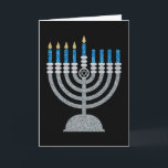 4:e natten på Hanukkah Glitter-kortet Tack Kort<br><div class="desc">Hanukkah 2022 börjar på kvällen Söndag den 18 december och slutar på kvällen måndagen den 26 december</div>
