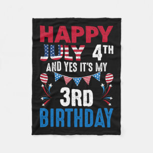4:e och ja, det är min 3:e födelsedag amerikanska fleecefilt