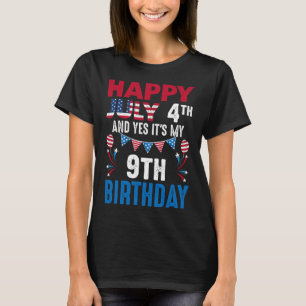 4:e och ja, det är min 9:e födelsedagsamerikanske t shirt
